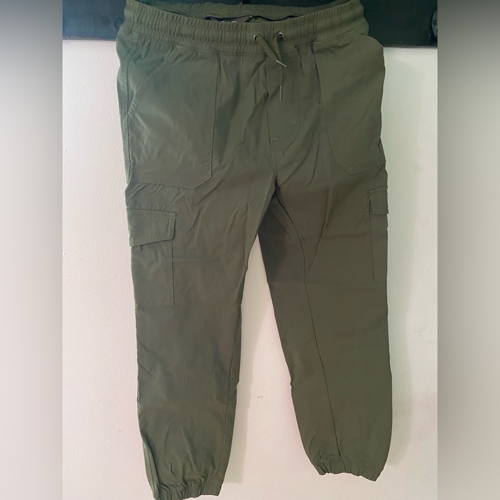 Eddie Bauer hunter green jogger pants size kids large 14